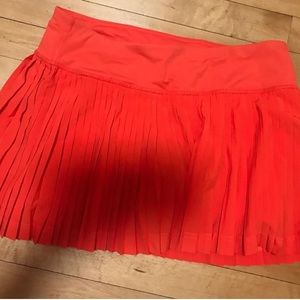 Orange/Red Lululemon Tennis Skirt